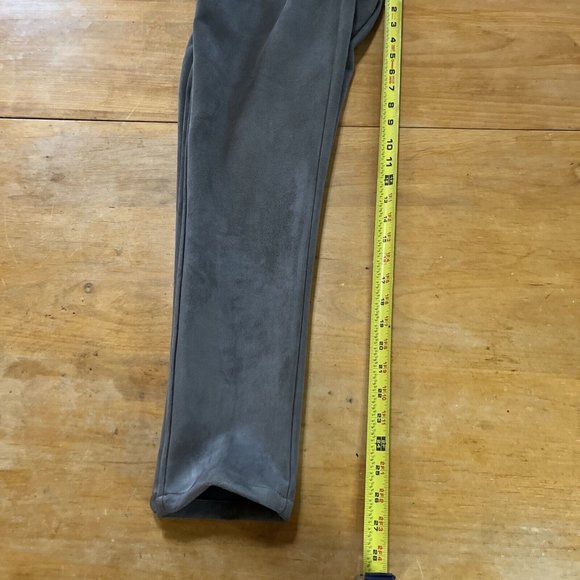 ERIC Taupe Faux Suede Stretchy Leggings Women’s Sz 10 - Picture 7 of 10